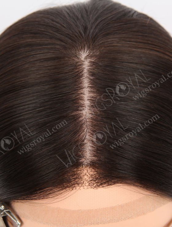 Best Wigs for Chemo Patients | 12 Inch Natural Brown Color Natural Looking Lace Front Silk Top Glueless Gripper Wigs GRP-08102-31664