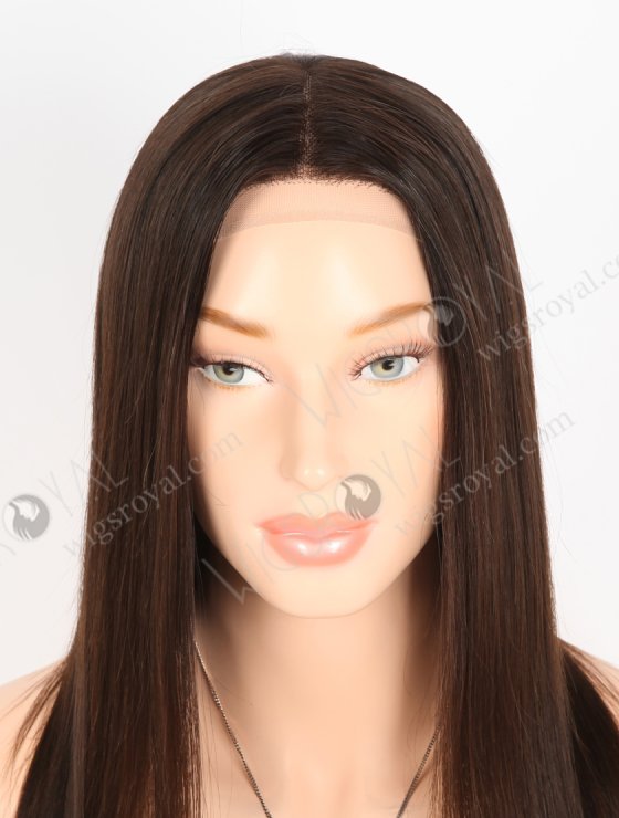 In Stock European Virgin Hair 14" Natural Straight Natural Brown Color Gripper Wig GRP-08021-31653