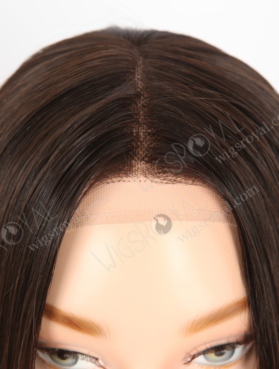 In Stock European Virgin Hair 14" Natural Straight Natural Brown Color Gripper Wig GRP-08021-31655