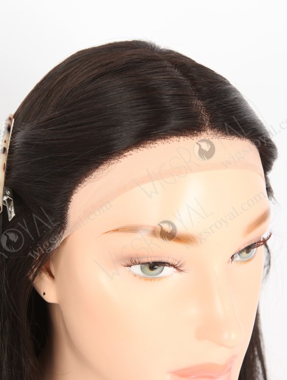 In Stock European Virgin Hair 14" Natural Straight Natural Black Color Gripper Wig GRP-08019-31644