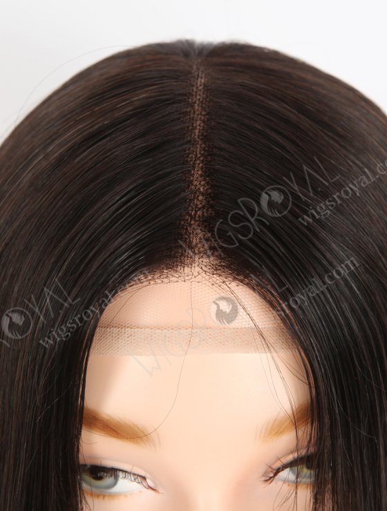 In Stock European Virgin Hair 16" Natural Straight Natural Black Color Gripper Wig GRP-08020-31649
