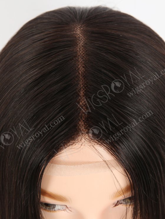 In Stock European Virgin Hair 16" Natural Straight Natural Black Color Gripper Wig GRP-08020-31651