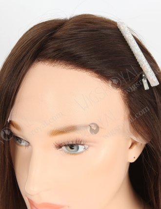 Medical Wigs for Alopecia Premium Quality Human Hair 16 Inch Brown Color GRP-08013