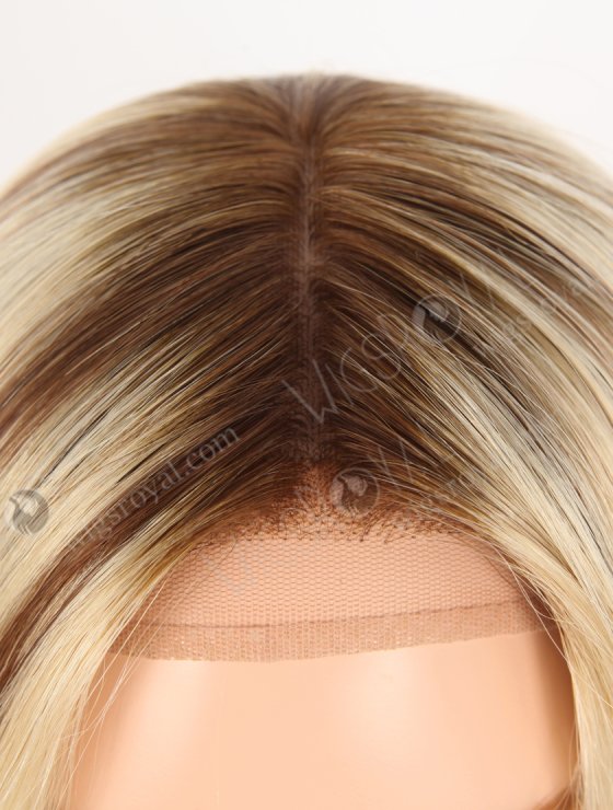 In Stock European Virgin Hair 16" Straight T4/22#/4# Highlights Color Silk Top Gripper Wig GRP-08122-31712