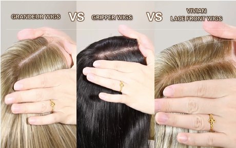 Grandeur Wigs VS Gripper Wigs VS Lace Front Wigs For Hair Loss & Thinning Hair