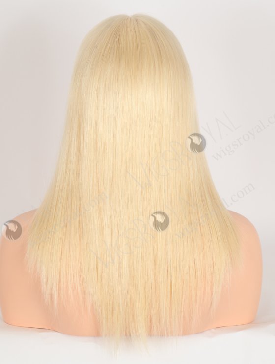 In Stock European Virgin Hair 14" All One Length 613# Color Straight Silk Top Gripper Wig GRP-08131-31856