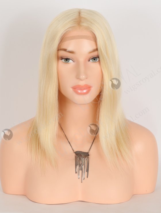 In Stock European Virgin Hair 12" All One Length 613# Straight Silk Top Gripper Wig GRP-08130