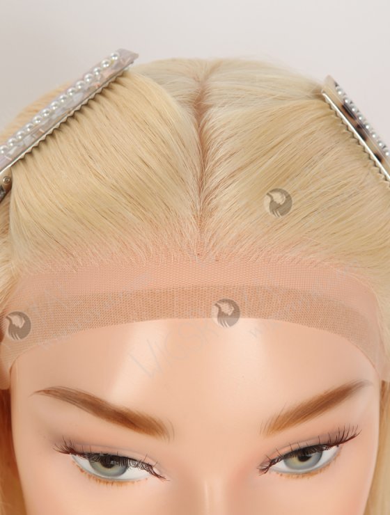 In Stock European Virgin Hair 12" All One Length 613# Straight Silk Top Gripper Wig GRP-08130-31869