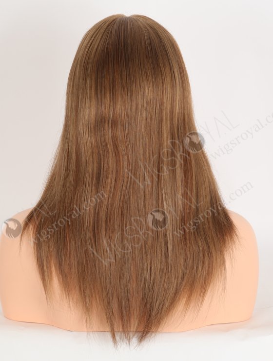 In Stock European Virgin Hair 14" All One Length #8/6/9 Highlights Color Straight Silk Top Gripper Wig GRP-08133-31888