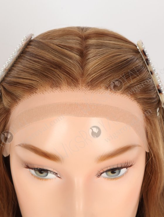 In Stock European Virgin Hair 14" All One Length #8/6/9 Highlights Color Straight Silk Top Gripper Wig GRP-08133-31890