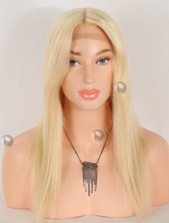 In Stock European Virgin Hair 16" 613# Color Straight Silk Top Gripper Wig GRP-08132