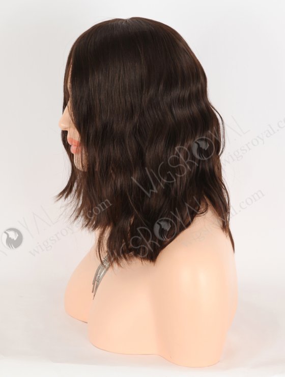 In Stock European Virgin Hair 14" Body Wave Natural Brown Color Silk Top Jewish Wig JWS-01008-31975