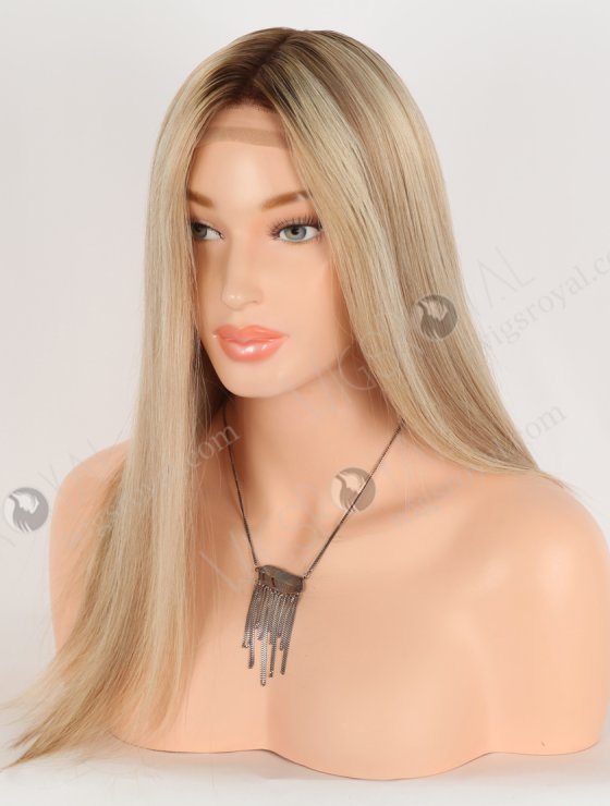 Roots Color Blonde Human Hair Gipper Wig GRP-08140-31985