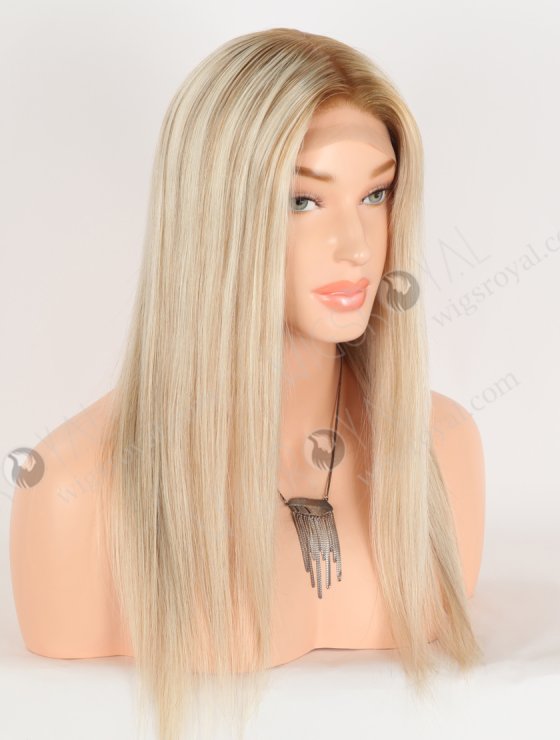 In Stock European Virgin Hair 16" T8/60/8# Highlights Color Straight Silk Top Gripper Wig GRP-08139-32012