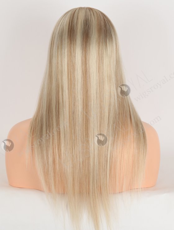 In Stock European Virgin Hair 16" T8/60/8# Highlights Color Straight Silk Top Gripper Wig GRP-08139-32016