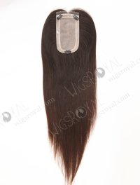 In Stock European Virgin Hair 16" All One Length Straight Natural Brown Color Hair Topper Topper-183