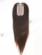 In Stock European Virgin Hair 16" All One Length Straight Natural Brown Color Hair Topper Topper-183