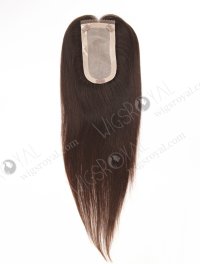 In Stock European Virgin Hair 16" Straight Natural Brown Color Hair Topper Topper-197