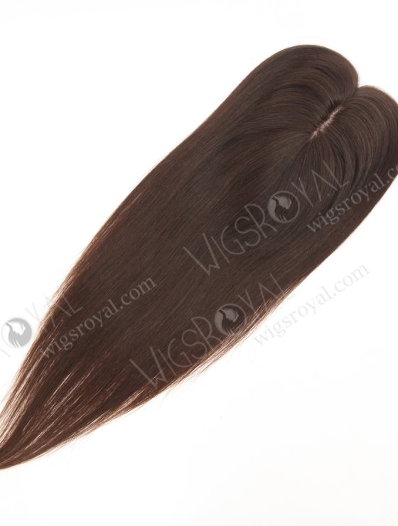 In Stock European Virgin Hair 16" Straight Natural Brown Color Hair Topper Topper-197-32051