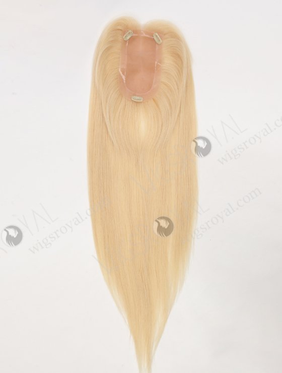 In Stock European Virgin Hair 18" All One Length Straight 613# Color Hair Topper Topper-194-32055