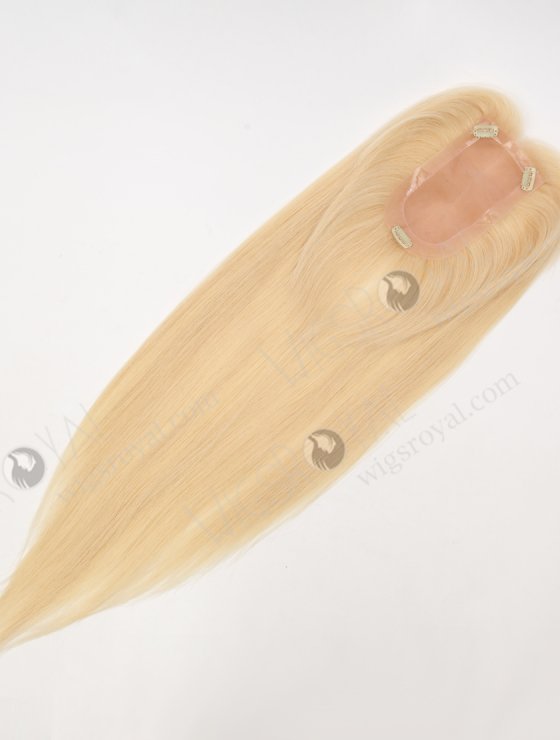 In Stock European Virgin Hair 18" All One Length Straight 613# Color Hair Topper Topper-194-32056
