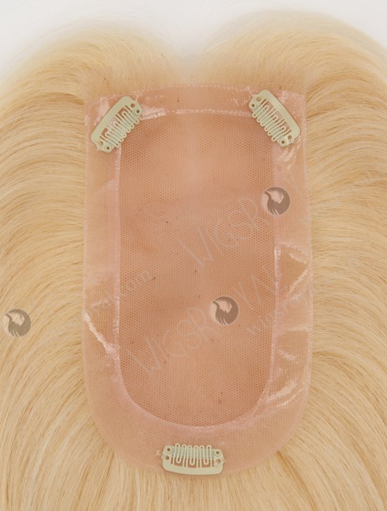 In Stock European Virgin Hair 18" All One Length Straight 613# Color Hair Topper Topper-194-32057