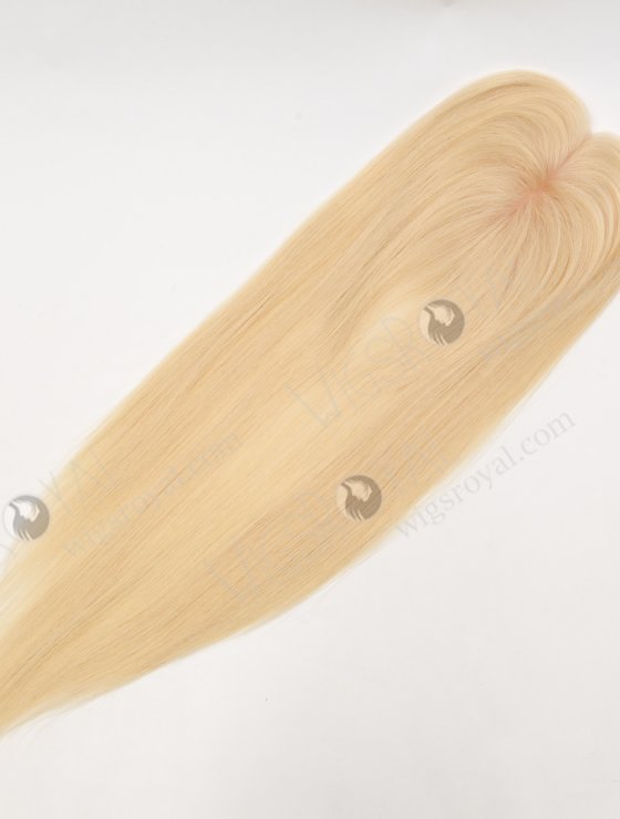 In Stock European Virgin Hair 18" All One Length Straight 613# Color Hair Topper Topper-194-32061