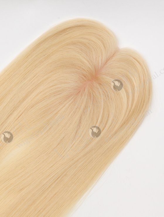 In Stock European Virgin Hair 18" All One Length Straight 613# Color Hair Topper Topper-194-32063