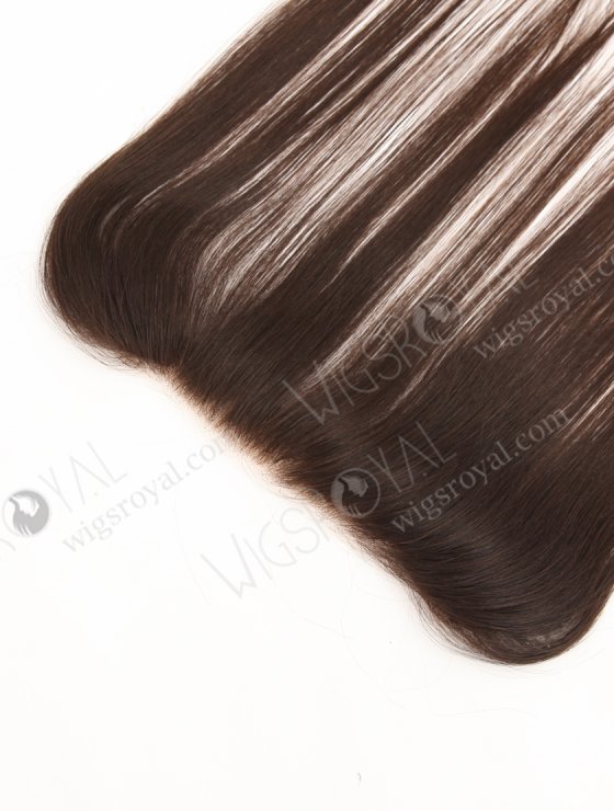 In Stock European Virgin Hair 12" Straight Natural Brown Color Hairline Topper SHT-007-32209