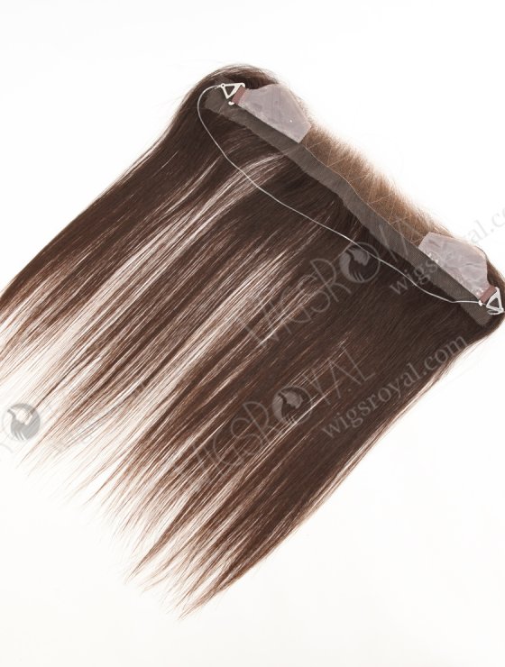 In Stock European Virgin Hair 12" Straight Natural Brown Color Hairline Topper SHT-007-32210