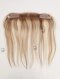 In Stock European Virgin Hair 12" Straight T9/60# With 9# Highlights Color Hairline Topper SHT-003