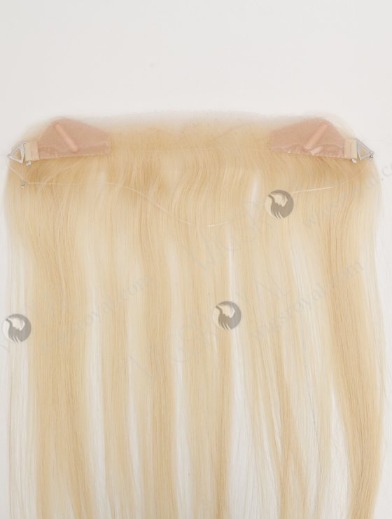 In Stock European Virgin Hair 12" Straight 613# Color Hairline Topper SHT-001-32331