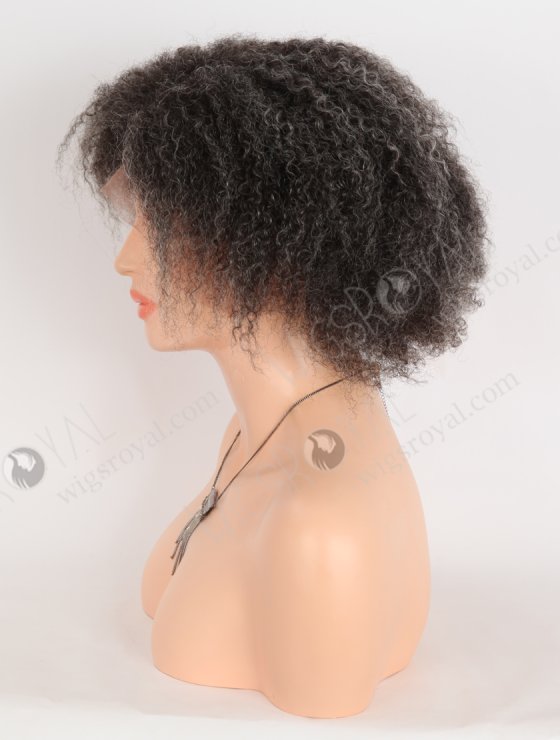 Full Lace Knotless Wig Salt and Pepper Afro Kinky Curl Grey Color Full Lace Wig WR-LW-144-32462