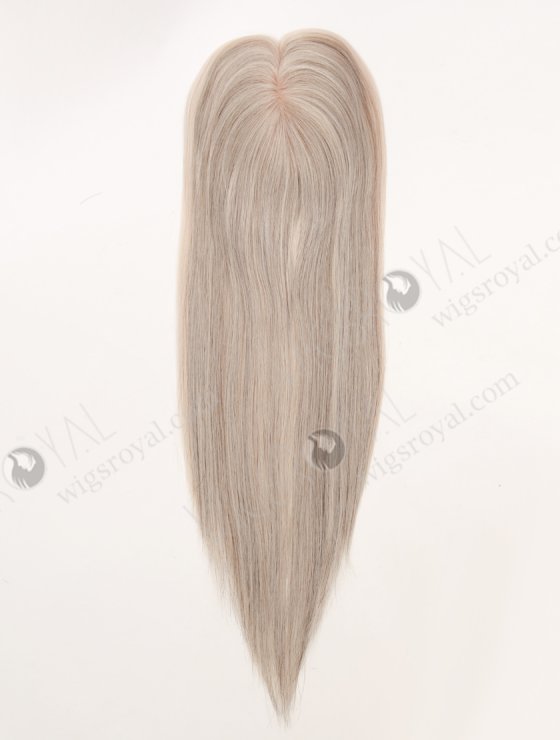 Light Gray Hair Piece With Good Layer Topper-190-32395