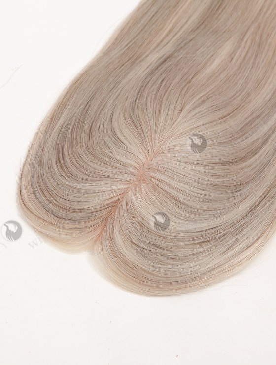 Light Gray Hair Piece With Good Layer Topper-190-32396