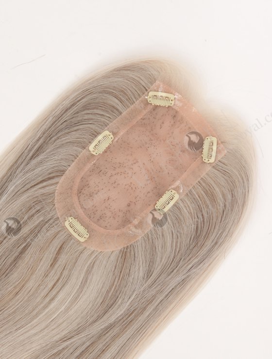 Light Gray Hair Piece With Good Layer Topper-190-32400