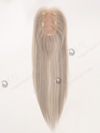 Light Gray Hair Piece With Good Layer Topper-190