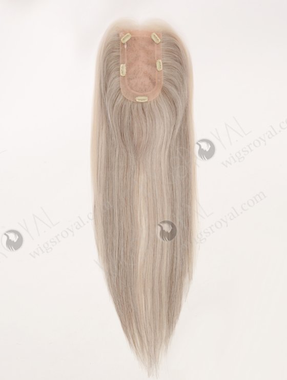Light Gray Hair Piece With Good Layer Topper-190-32403