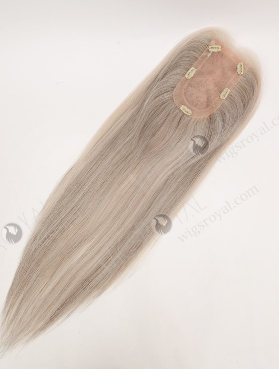 Light Gray Hair Piece With Good Layer Topper-190-32402