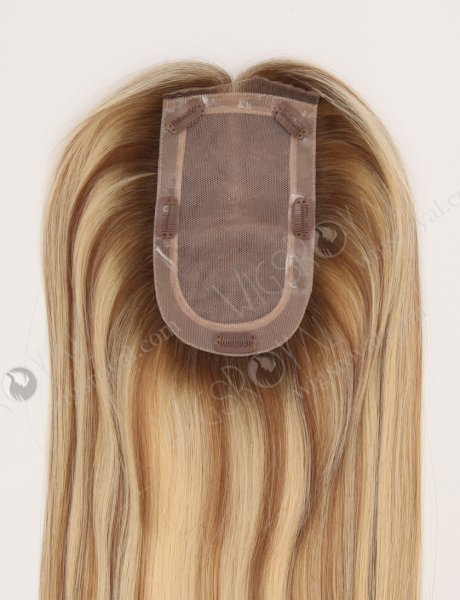 In Stock European Virgin Hair 18" All One Length Straight T9/22#/9# Highlights Color Hair Topper Topper-184