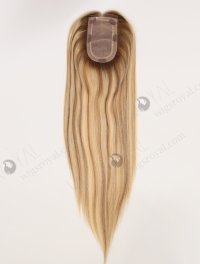 In Stock European Virgin Hair 18" All One Length Straight T9/22#/9# Highlights Color Hair Topper Topper-184