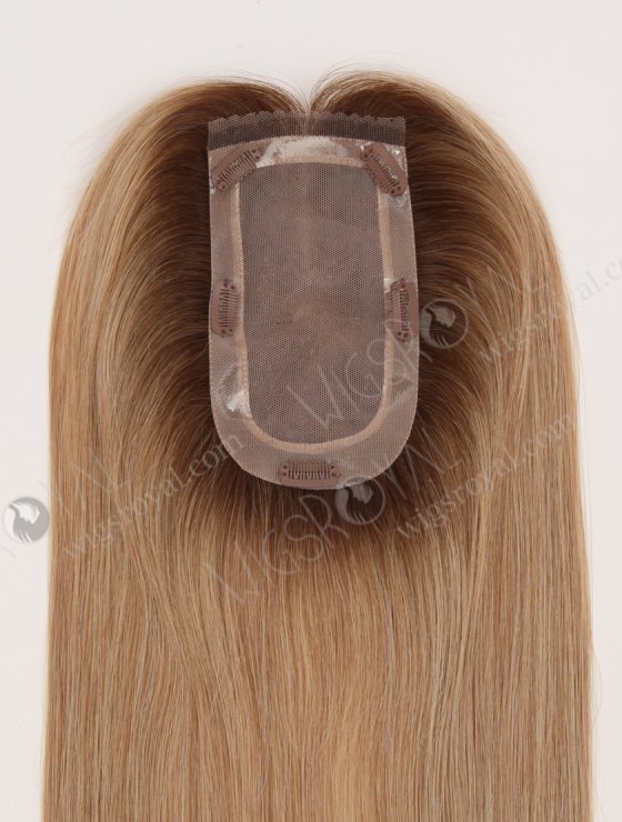 In Stock European Virgin Hair 18" All One Length Straight T4/8A#/T4/613# Mixed Color Hair Topper Topper-187-32519