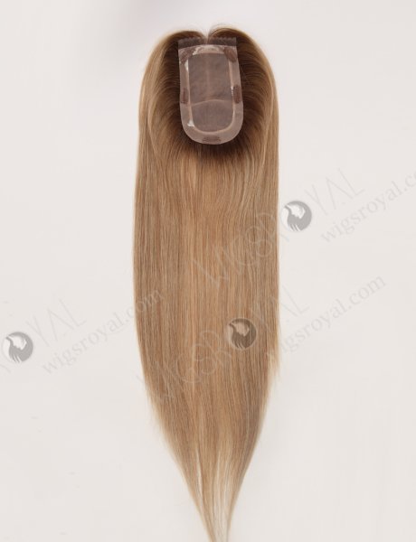 In Stock European Virgin Hair 18" All One Length Straight T4/8A#/T4/613# Mixed Color Hair Topper Topper-187