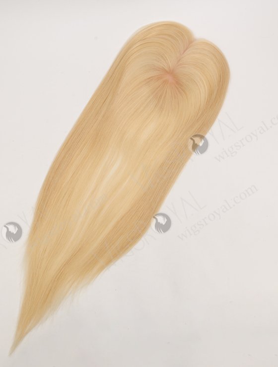 In Stock European Virgin Hair 16" All One Length Straight 613# Color Hair Topper Topper-193-32575