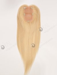 In Stock European Virgin Hair 16" All One Length Straight 613# Color Hair Topper Topper-193