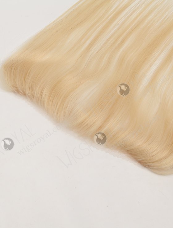 In Stock European Virgin Hair 12" Straight 613# Color Hairline Topper SHT-001-32595