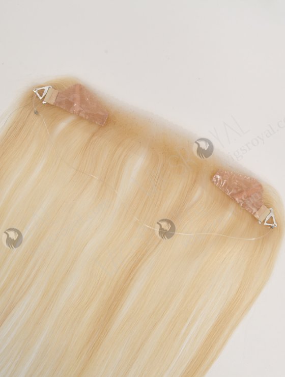 In Stock European Virgin Hair 12" Straight 613# Color Hairline Topper SHT-001-32596