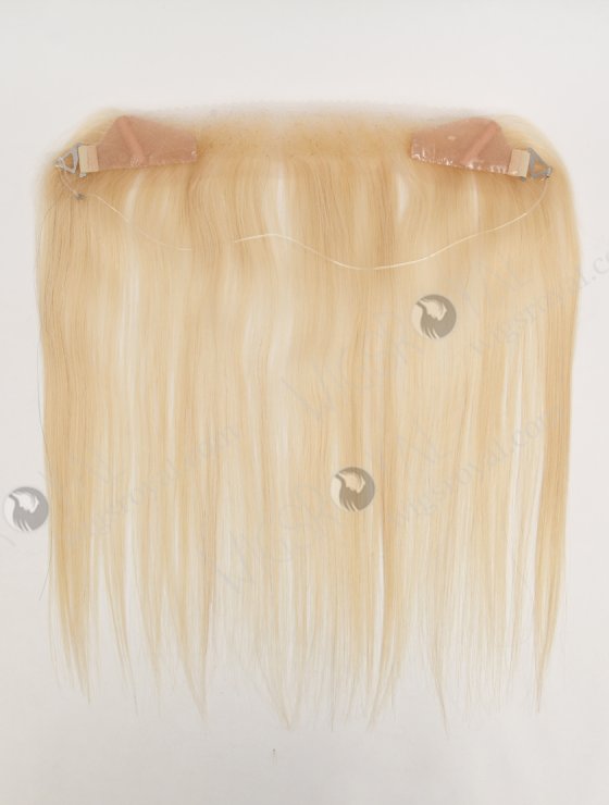 In Stock European Virgin Hair 12" Straight 613# Color Hairline Topper SHT-001-32598