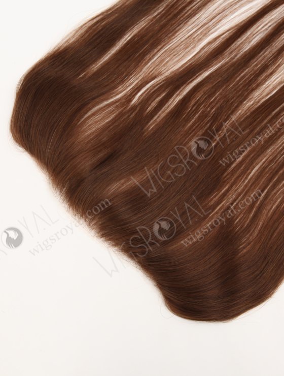In Stock European Virgin Hair 16" Straight 4# Color Hairline Topper SHT-002-32626