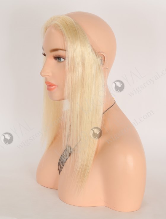 In Stock European Virgin Hair 12" Straight 613# Color Hairline Topper SHT-001-32604